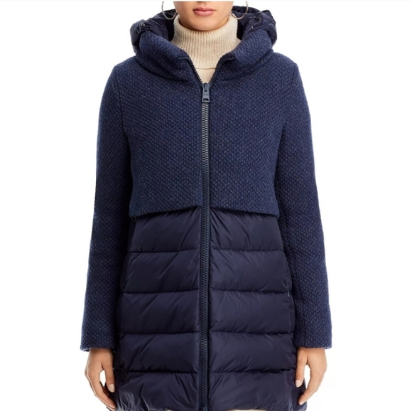 Herno Jackets & Blazers - Herno Dark Blue Textured Jacket